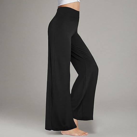 High-Waisted Flowing Wide-Leg Pants | Elegant Draping · Slimming Silhouette · Versatile for Work & Casual