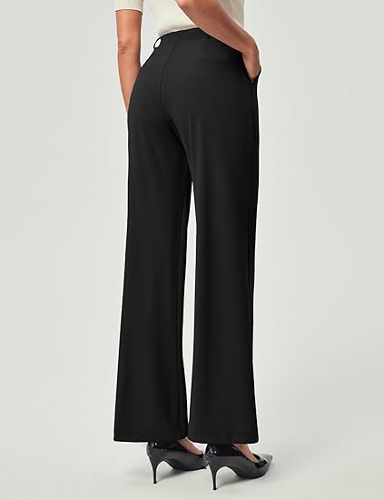 High-Waisted Wide-Leg Elegance Trousers｜Flattering Silhouette & Luxurious Draping｜Work-to-Weekend Versatile Pants