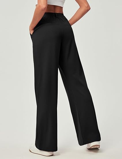 High-Waisted Wide-Leg Trousers｜Elegant Flowing Silhouette・Comfort Stretch Waist・Versatile for Daily & Office