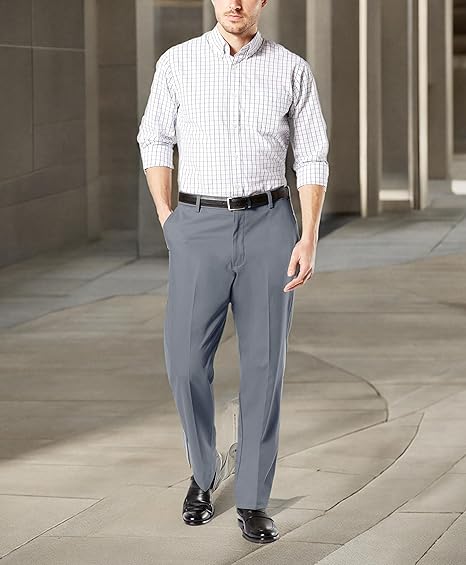 Men’s Business Straight-Leg Dress Pants | Wrinkle-Resistant • Tailored Fit • Comfortable Stretch