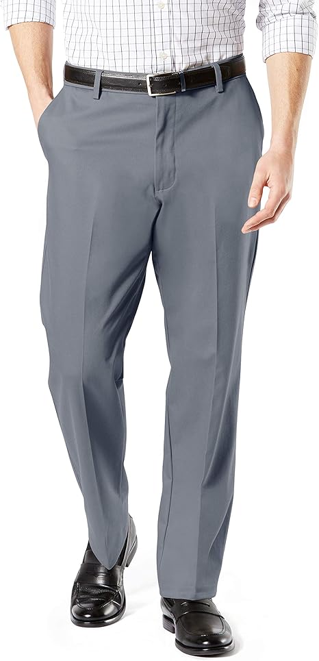 Men’s Business Straight-Leg Dress Pants | Wrinkle-Resistant • Tailored Fit • Comfortable Stretch