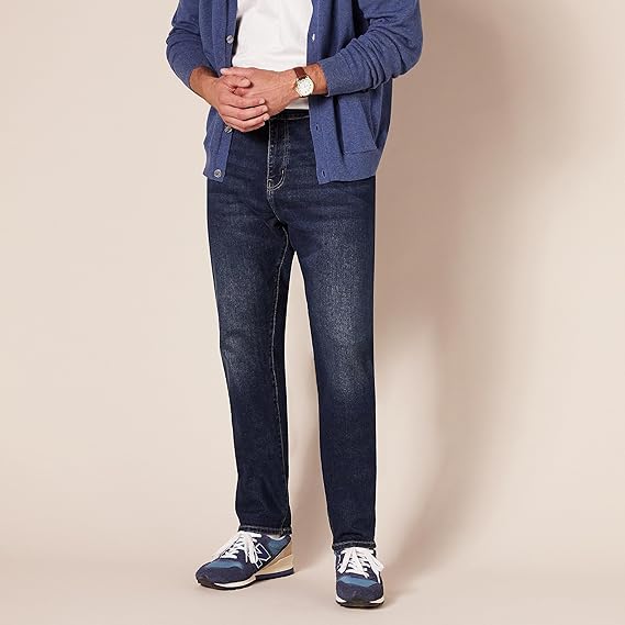 Classic Straight-Leg Denim Jeans｜Durable Stretch Fabric & Clean Silhouette